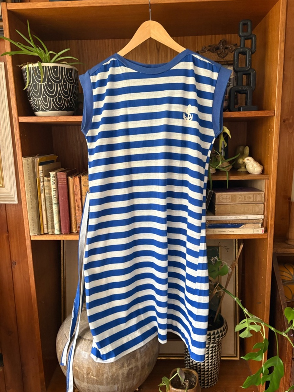 👉3/$25 Vintage Sailor Stripe Dress M